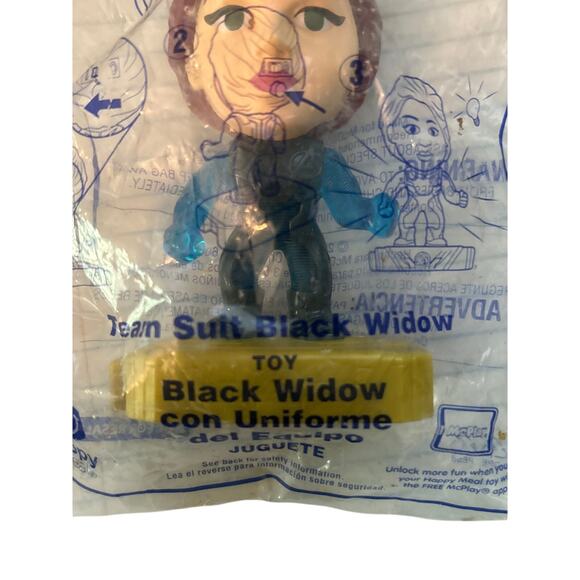 NIP Marvel Avengers 2019 McDonald's Happy Meal Toy Black Widow - Picture 3 of 3